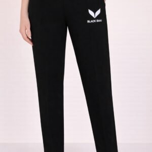 Black Baaj Premium Black Track Pants for Women | Straight Fit | Two Side Pockets & One Back Pocket | Comfortable & Stylish Everyday Wear